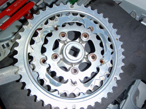 チェーンリング後部（作業後）