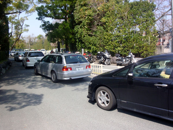 伊勢神宮（外宮）の駐車場