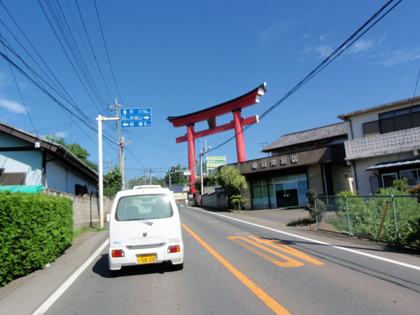 赤城山への入口にある赤い鳥居