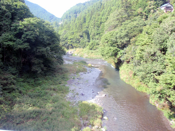 寸庭橋から見た多摩川