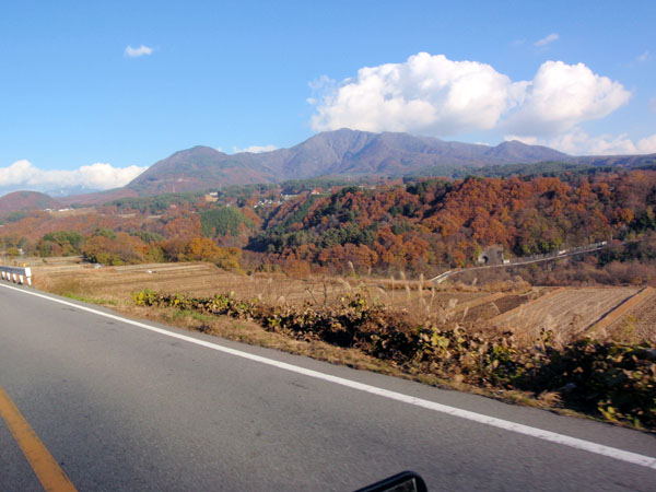 須玉付近の紅葉