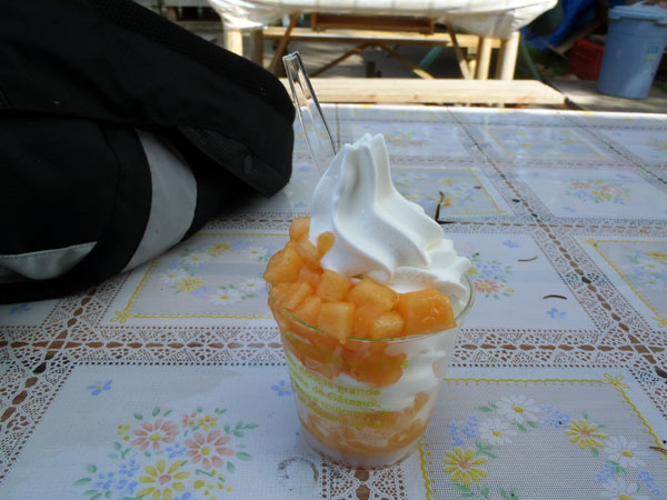 夕張メロンがたっぷり