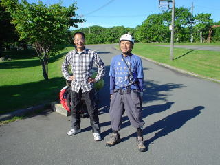 百人浜オートキャンプ場にて