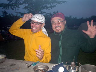 稚内森林公園キャンプ場にて