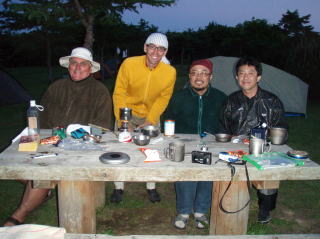 稚内森林公園キャンプ場にて