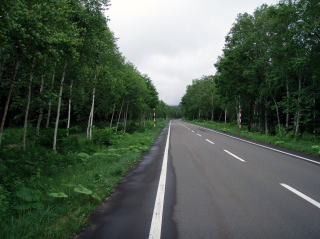 吹上温泉吹上露天の湯へ向かう道