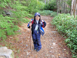 元気に歩くひかり