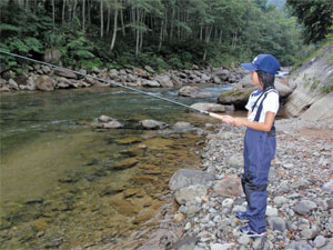 渓流釣り