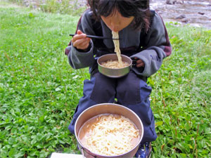 朝からラーメン