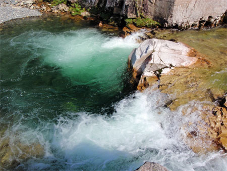 屏風岩周辺の景色