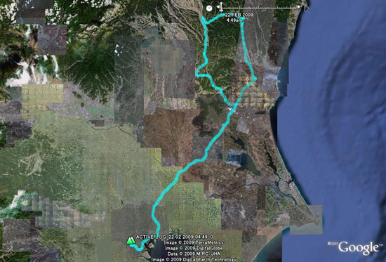 今回の走行ルート