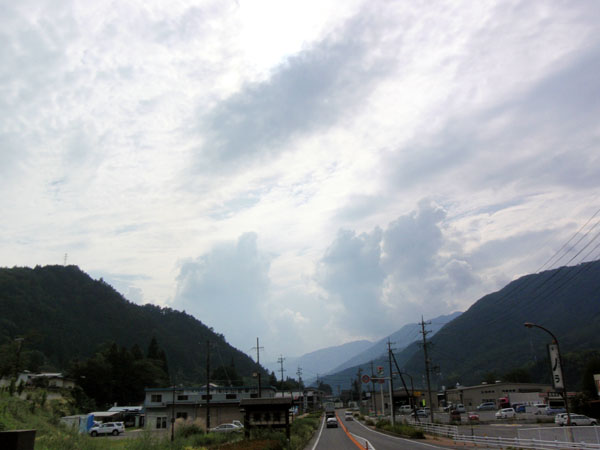 積乱雲が発達中