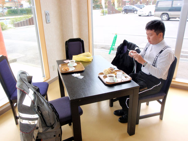 寒河江ＳＡにて昼食