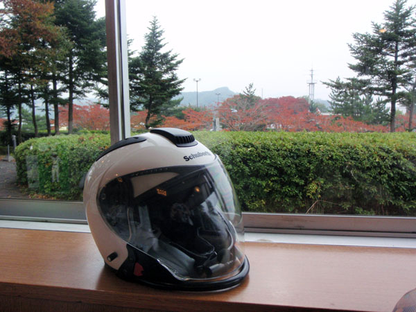 国見ＳＡのレストランから見た風景