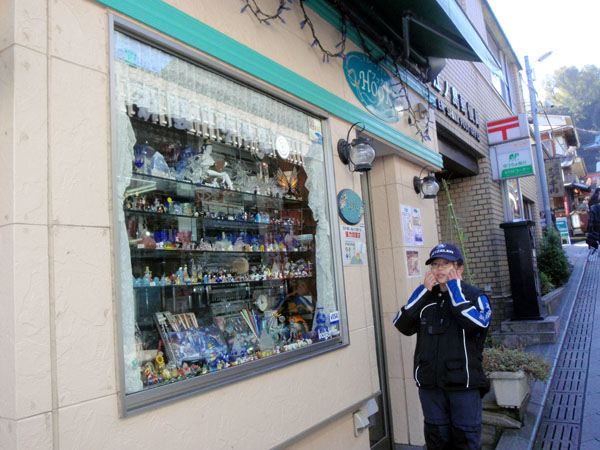 ガラス細工のお店