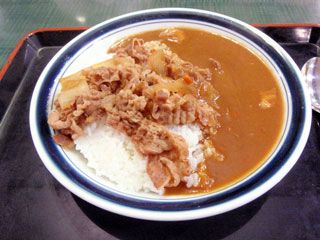 牛丼とカレーライスのコラボ