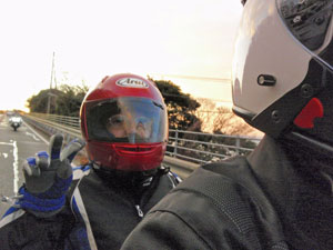 寒さの中、頑張ったひかり