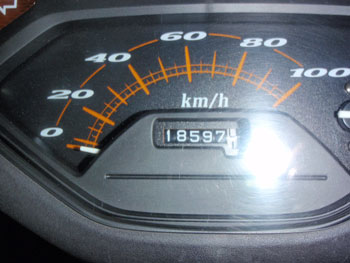 出発時のオドメーター