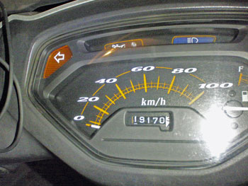 帰宅時のオドメーター