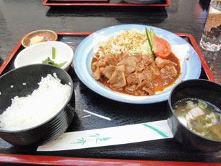 美味しかったしょうが焼き定食