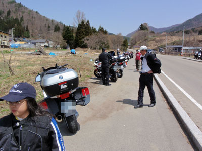 大内宿付近の歩道