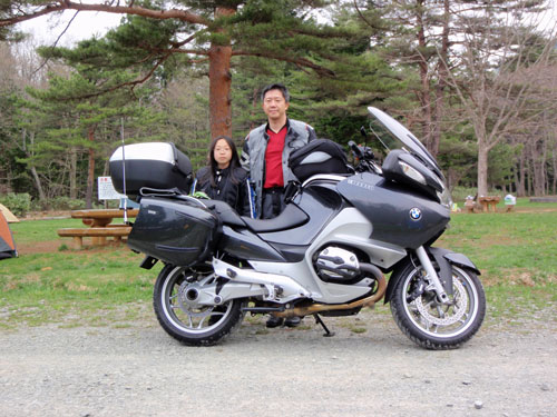 娘のひかりと記念撮影