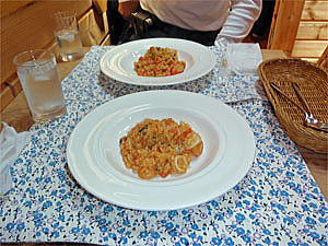 魚貝類のリゾット