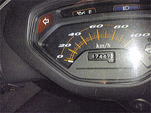 帰着時のオドメーター