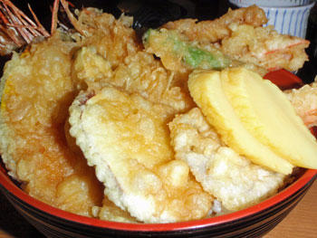 ジャンボ海老天丼