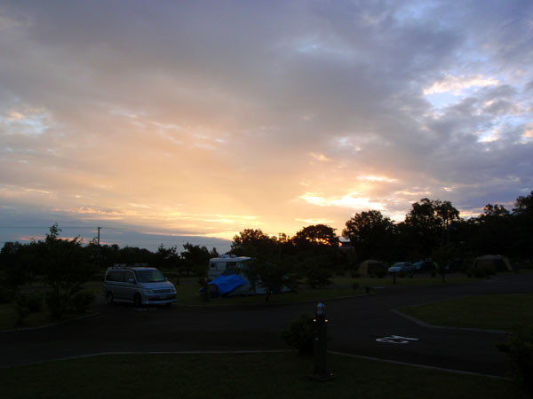 五鹿山公園キャンプ場の朝