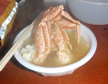 毛がにてっぽう汁