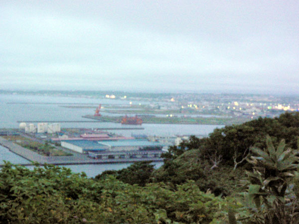 稚内の夜景も見えます