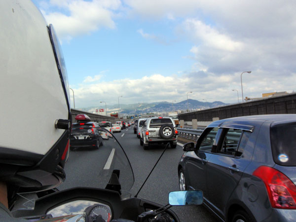 京慈バイパスの渋滞