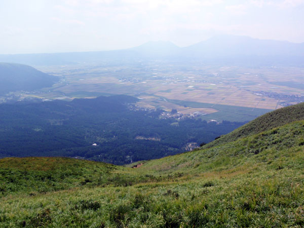 大観峰からの眼下の景色