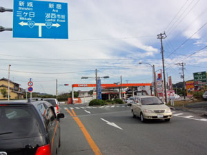 県道４号線で浜名湖畔に到着