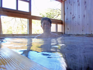 両神荘の露天風呂