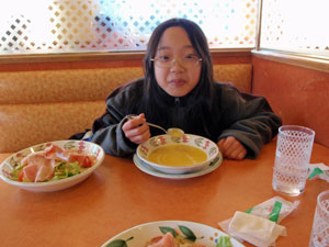 サイゼリアにて