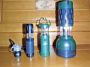 各種電池式ランタン