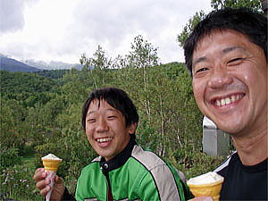 一ノ瀬園地のソフトクリーム