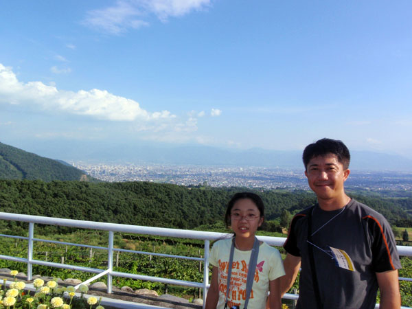 サントリー登美の丘ワイナリーにて