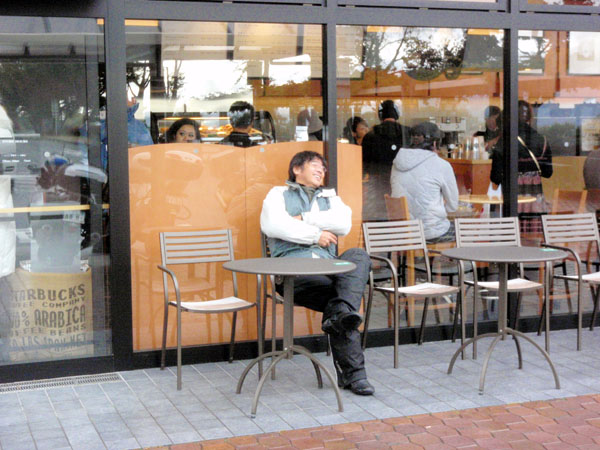 諏訪湖ＳＡにてくつろぐカメさん