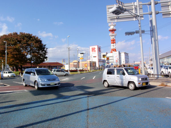 市街地の走行多し