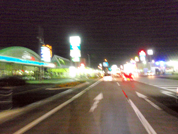 国道４号線青森市内にて