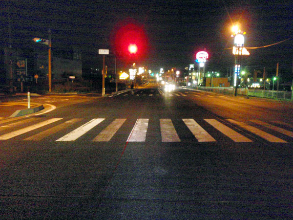 夜の国道４号線