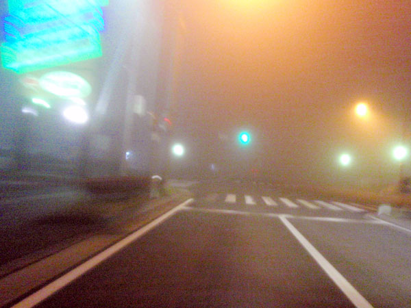 再び濃霧が発生