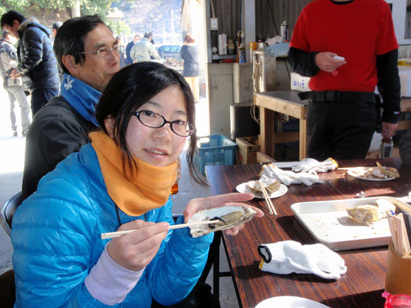 牡蠣にチャレンジ