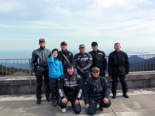 朝熊峠の展望台にて