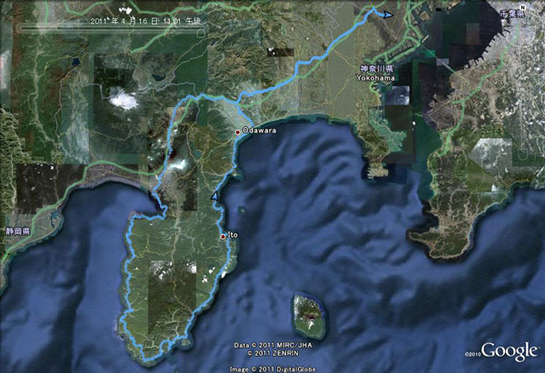 伊豆周遊カブツーリング