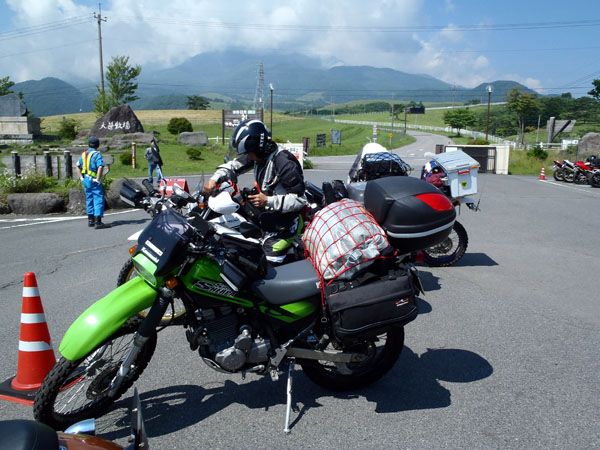 大笹牧場駐車場にて