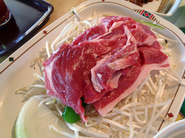 ジンギスカンのお肉